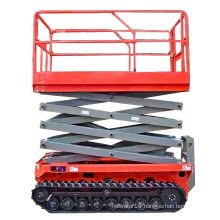 Movable crawler Scissor Lift Mobile battery powered hydraulic platform